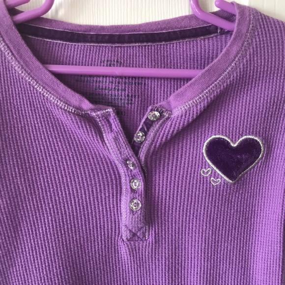 ❤️ Faded Glory Henley Shirt - Size 6/6X - Picture 2 of 4